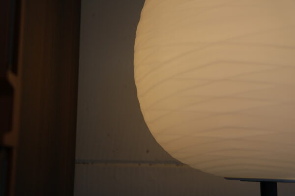 Gem - Foscarini. Vloerlamp met mongeblazen glas. Kleur bianco - grafite. Afmeting: ø43 x H187 cm. Zonder levertijd bij Gulden Interieur. officiële dealer.