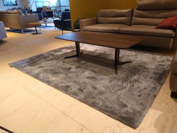 Soft Velvet van the Wool Studio. Een grijs vloerkleed van 190 x 230 cm met een dichte sterke kwaliteit van Tencel. Gulden Interieur - Officiële dealer