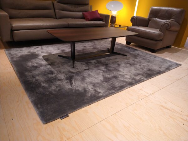 Soft Velvet van the Wool Studio. Een grijs vloerkleed van 190 x 230 cm met een dichte sterke kwaliteit van Tencel. Gulden Interieur - Officiële dealer