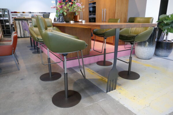 4x KFF - Faye bar chair low armrest - draaivoet - Afbeelding 2